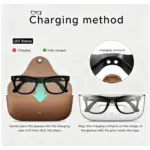 MT5 Ultra Smart Glasses with 8MP AI Camera | Prescription Lens Replaceable Next-Gen Smart Recording Glasses with Real-Time Translation & Charging Case - Image 5