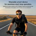 8MP AI Camera Smart Sports Glasses for Cycling | HD Video Recording, Translation & Anti-Slip Design for Outdoor Sports - Image 4