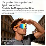 8MP AI Camera Smart Sports Glasses for Cycling | HD Video Recording, Translation & Anti-Slip Design for Outdoor Sports - Image 5