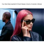 MT5 Ultra Smart Glasses with 8MP AI Camera | Prescription Lens Replaceable Next-Gen Smart Recording Glasses with Real-Time Translation & Charging Case - Image 2