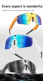 4K AI Smart Sports Sunglasses with Built-in Camera & Bluetooth Audio | Ideal for Cycling, Hiking & Training - Image 8