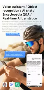 4K AI Smart Sports Sunglasses with Built-in Camera & Bluetooth Audio | Ideal for Cycling, Hiking & Training - Image 13