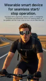4K AI Smart Sports Sunglasses with Built-in Camera & Bluetooth Audio | Ideal for Cycling, Hiking & Training - Image 14