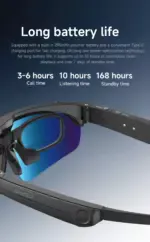 4K AI Smart Sports Sunglasses with Built-in Camera & Bluetooth Audio | Ideal for Cycling, Hiking & Training - Image 17