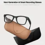 Long-Lasting AI Translation Glasses + External Power Module – Bluetooth Smart Interpreter Eyewear