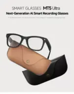Long-Lasting AI Translation Glasses + External Power Module – Bluetooth Smart Interpreter Eyewear