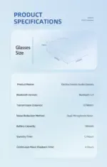 AI Smart Translation Glasses with Real-Time Voice & Text Translation | Bluetooth Smart Eyewear for Travel & Business - Image 19