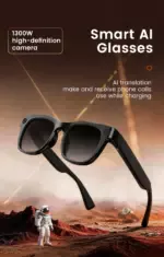 AI Smart Sunglasses with 13MP Camera, Image Stabilization & Real-Time Translation, AI Object Recognition Glasses