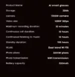 AI Smart Sunglasses with 13MP Camera, Image Stabilization & Real-Time Translation, AI Object Recognition Glasses - Image 14