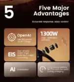 AI Smart Sunglasses with 13MP Camera, Image Stabilization & Real-Time Translation, AI Object Recognition Glasses - Image 3