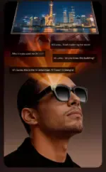 AI Smart Sunglasses with 13MP Camera, Image Stabilization & Real-Time Translation, AI Object Recognition Glasses - Image 8