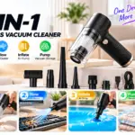 4-in-1 Cordless Handheld Vacuum Cleaner for Car & Home – Portable Vacuum, Air Duster & Pump