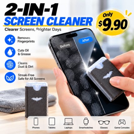 2-in-1 Portable Screen Cleaner Kit – Spray & Wipe | $9.90